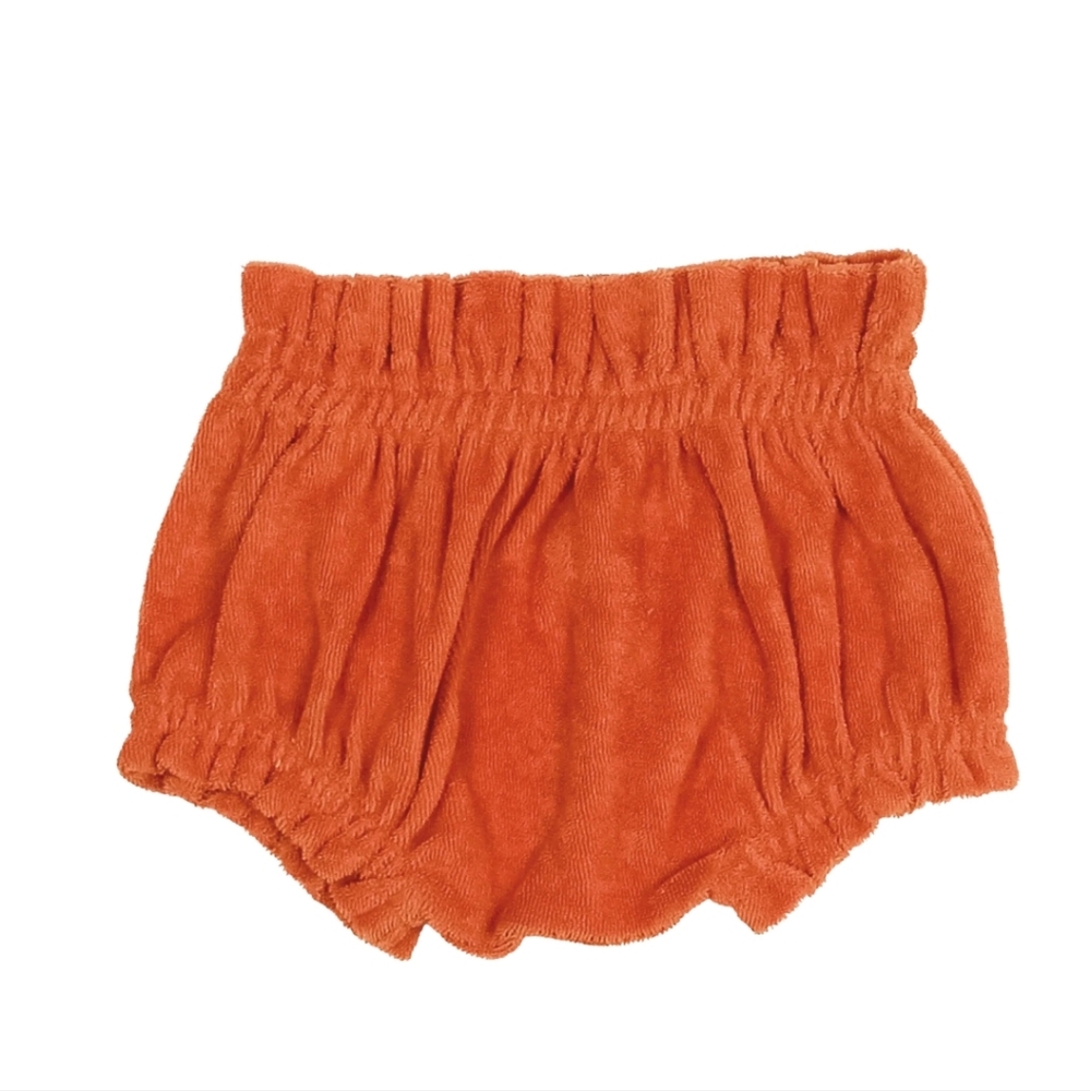 Smocked Terry Bloomer - ORANGE